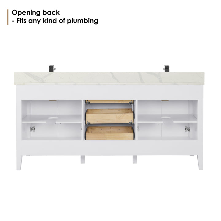 Laurel 72" Double Bathroom Vanity