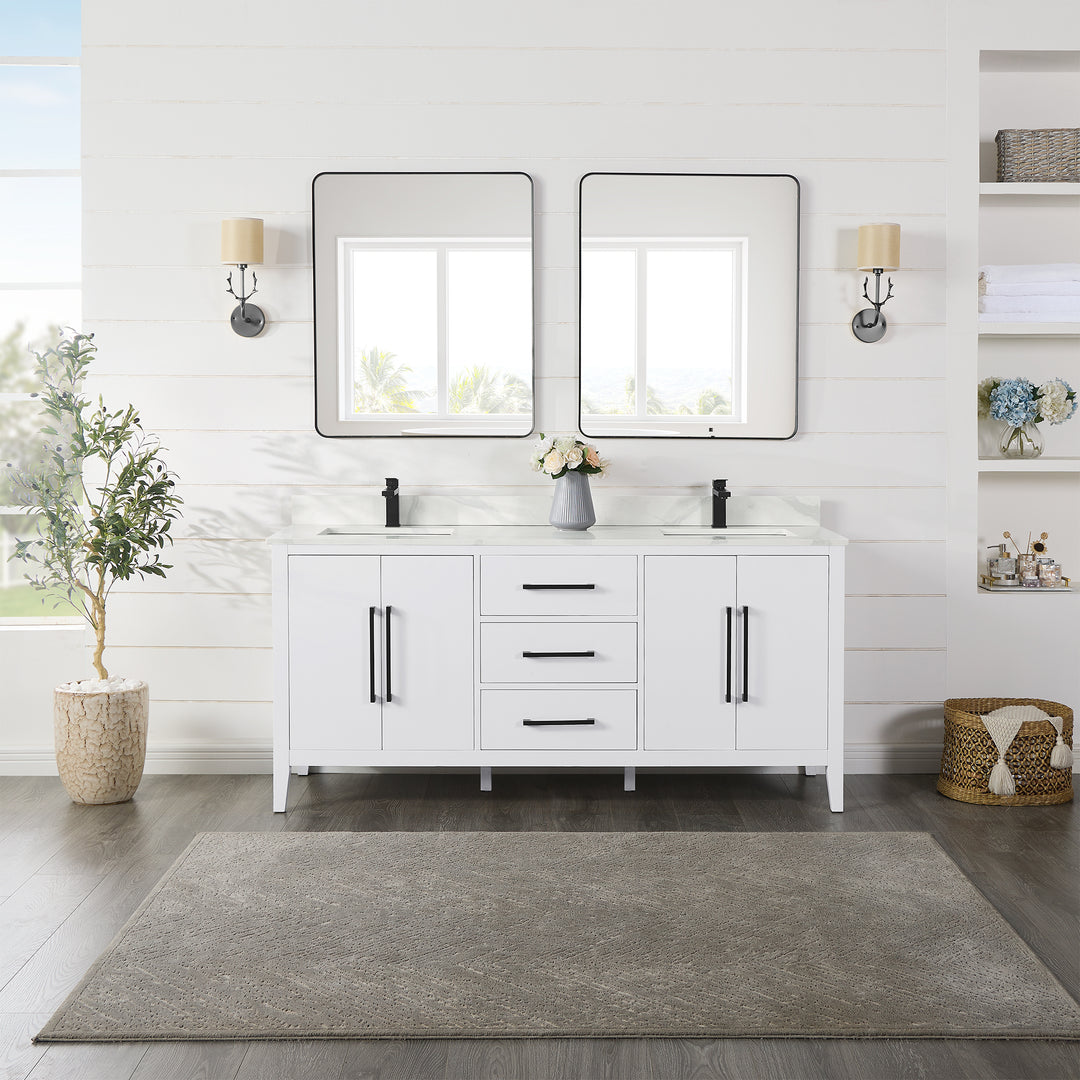 Laurel 72" Double Bathroom Vanity