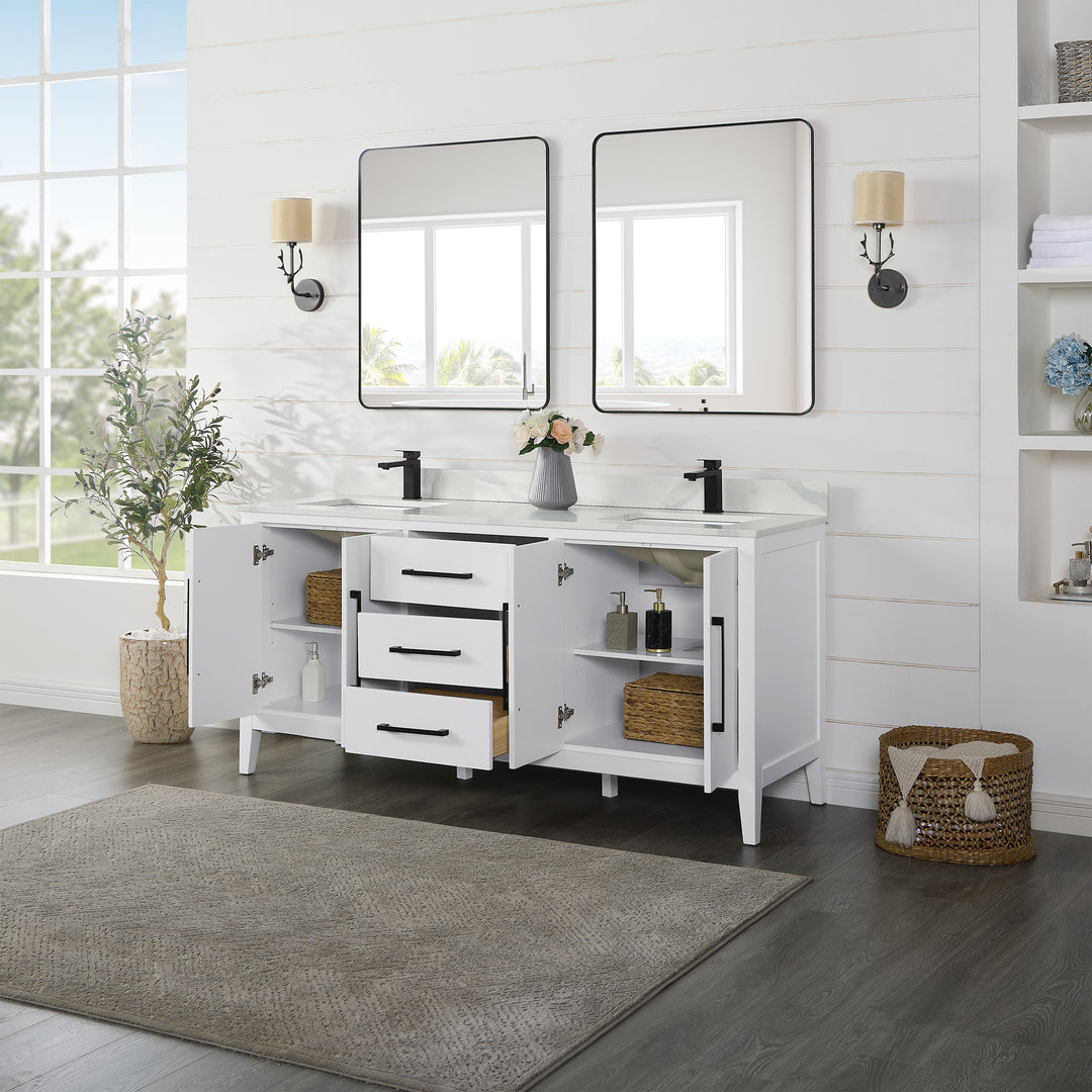 Laurel 72" Double Bathroom Vanity