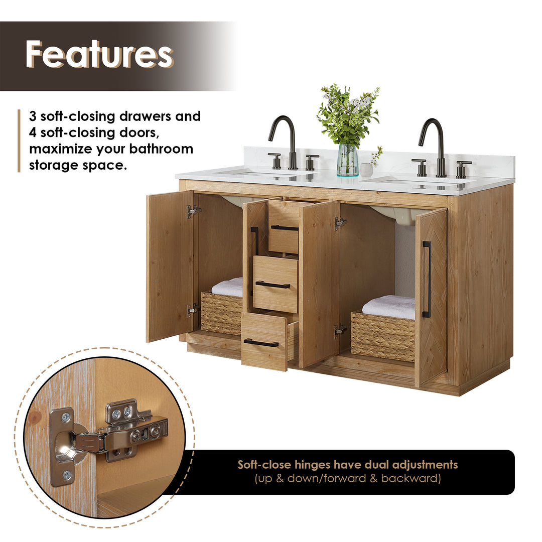 Bellavia 60" Double Bathroom Vanity