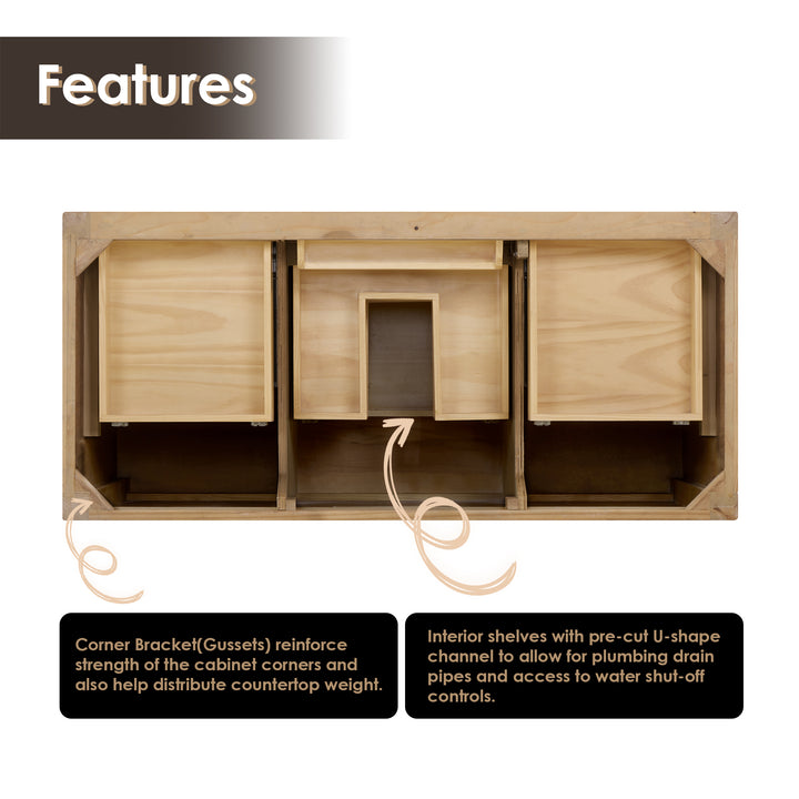 Solana 48" Single Bathroom Cabinet Vanity