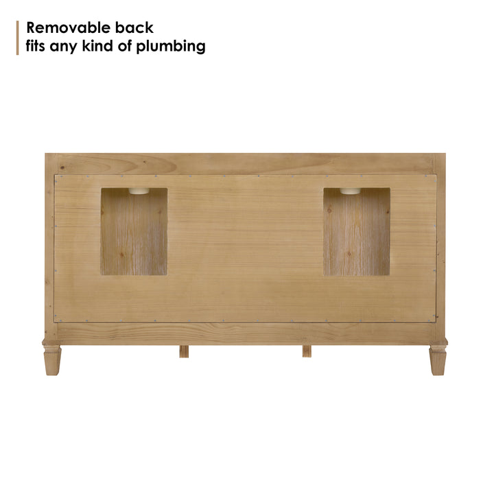 Solana 60" Double Bathroom Cabinet Vanity