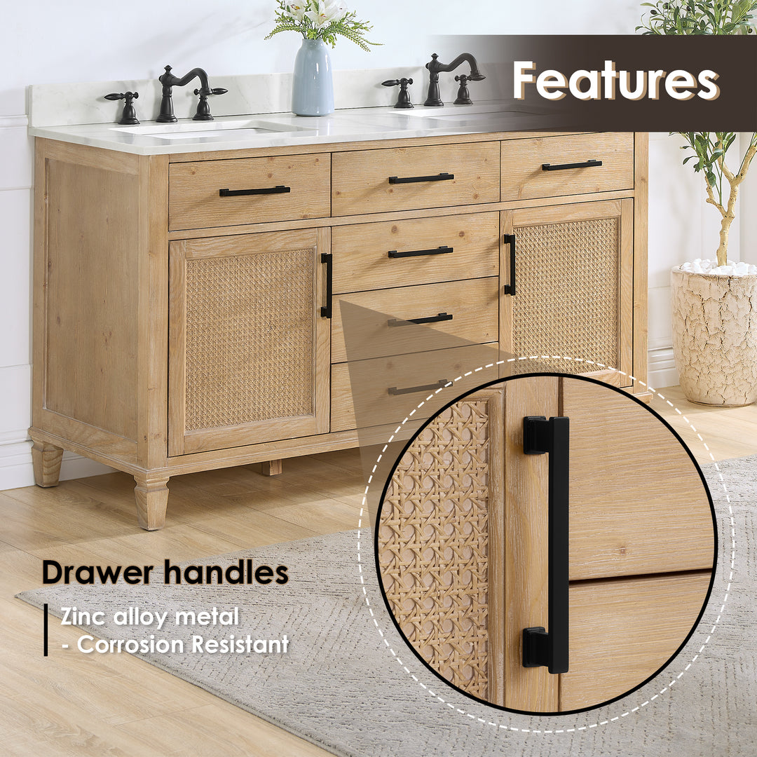 Solana 60" Double Bathroom Cabinet Vanity