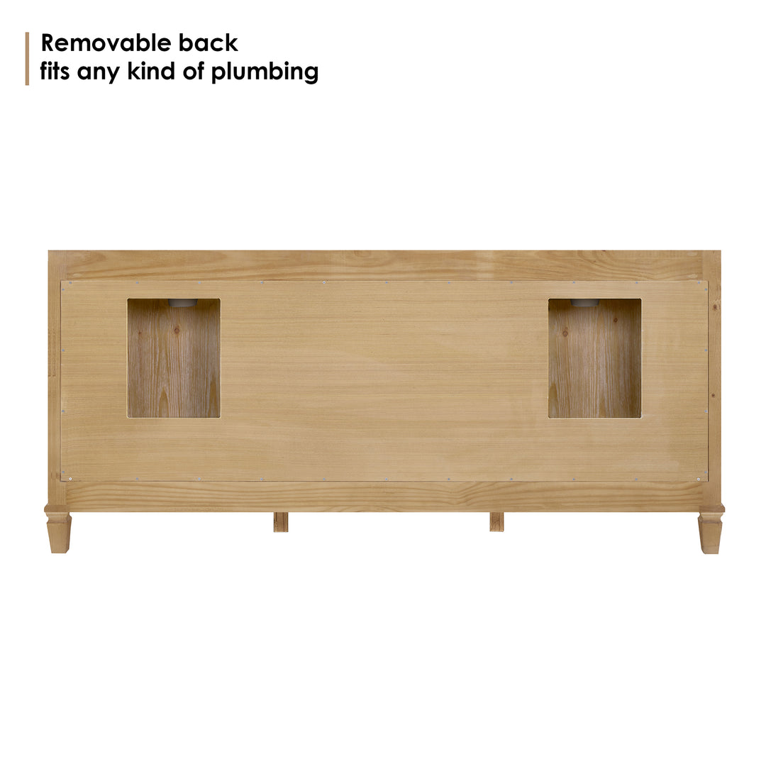 Solana 72" Double Bathroom Cabinet Vanity