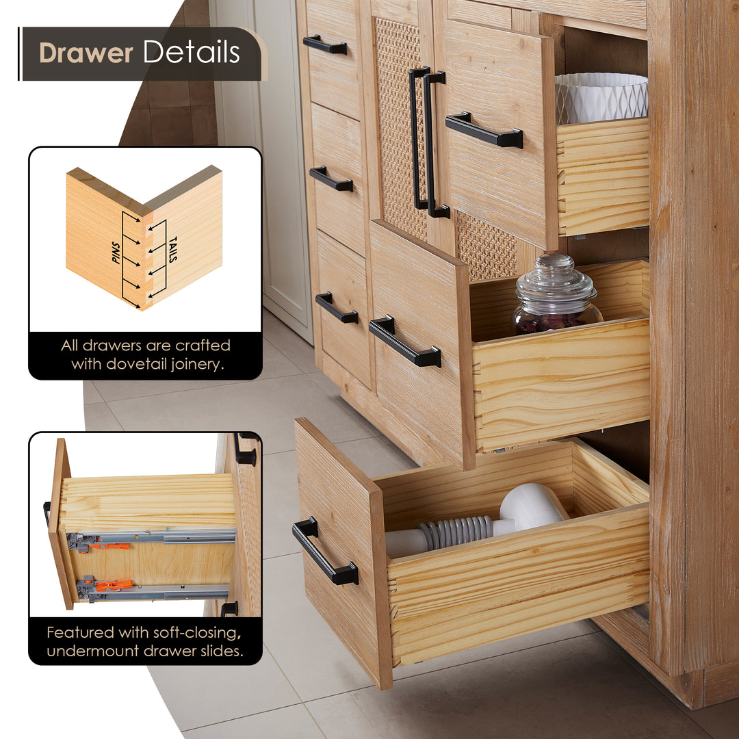 Floral 36" Single Bathroom Vanity