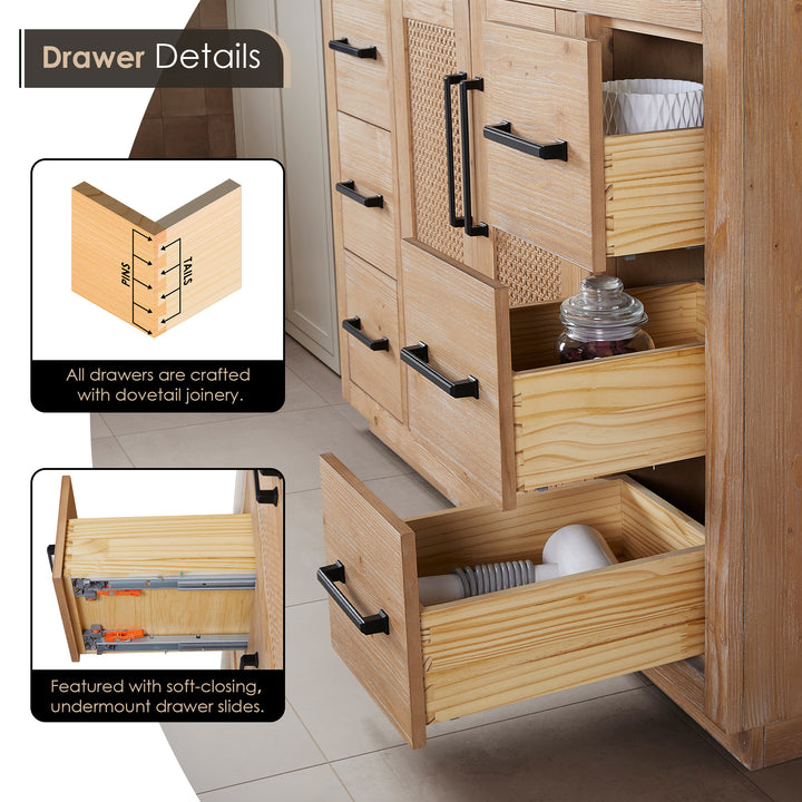 Floral 36" Single Bathroom Vanity