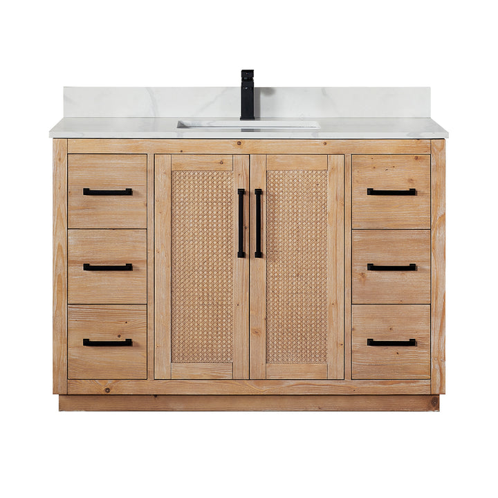 Floral 48" Single Bathroom Vanity
