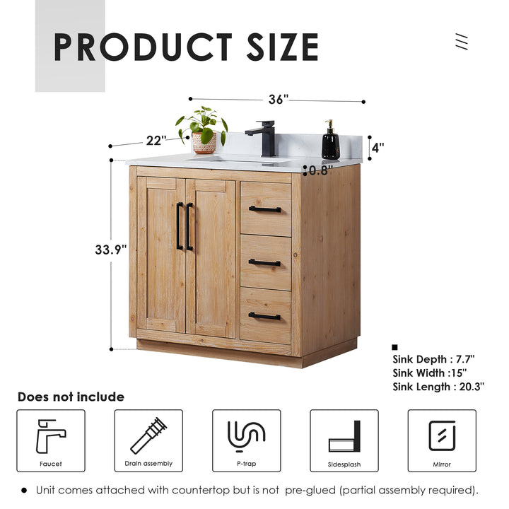 Cicero 36" Single Bathroom Vanity