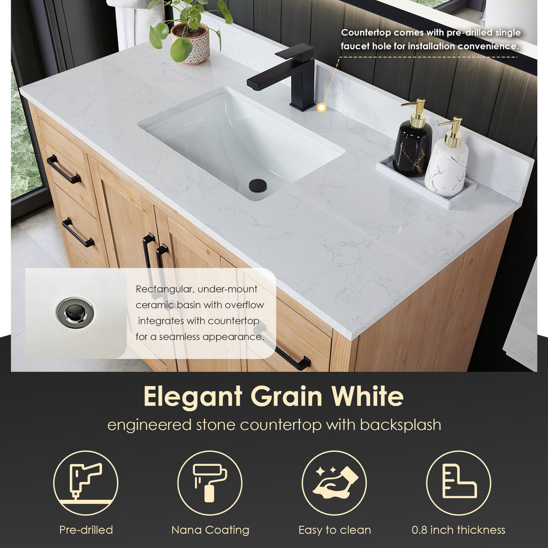 Cicero 48" Single Bathroom Vanity