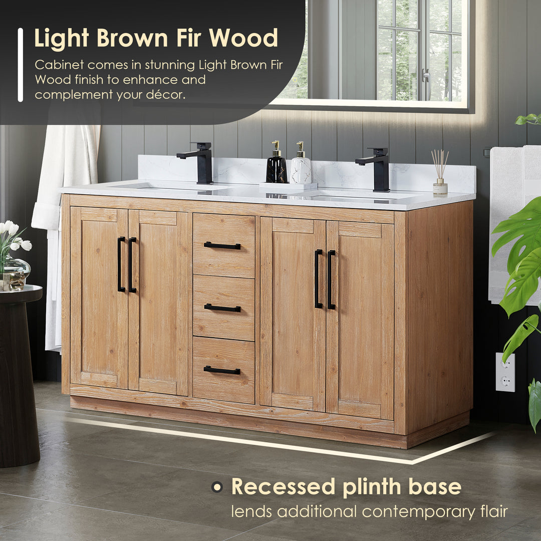 Cicero 60" Double Bathroom Vanity