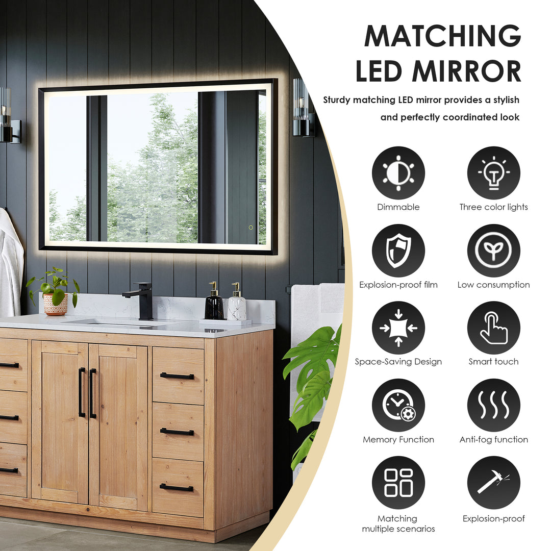 Cicero 60" Double Bathroom Vanity