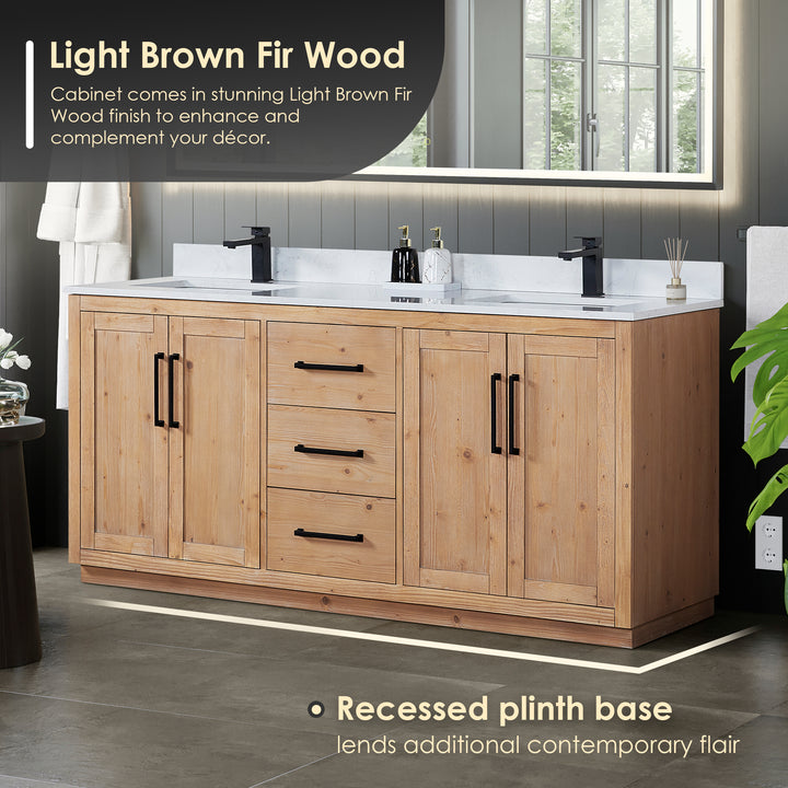 Cicero 72" Double Bathroom Vanity