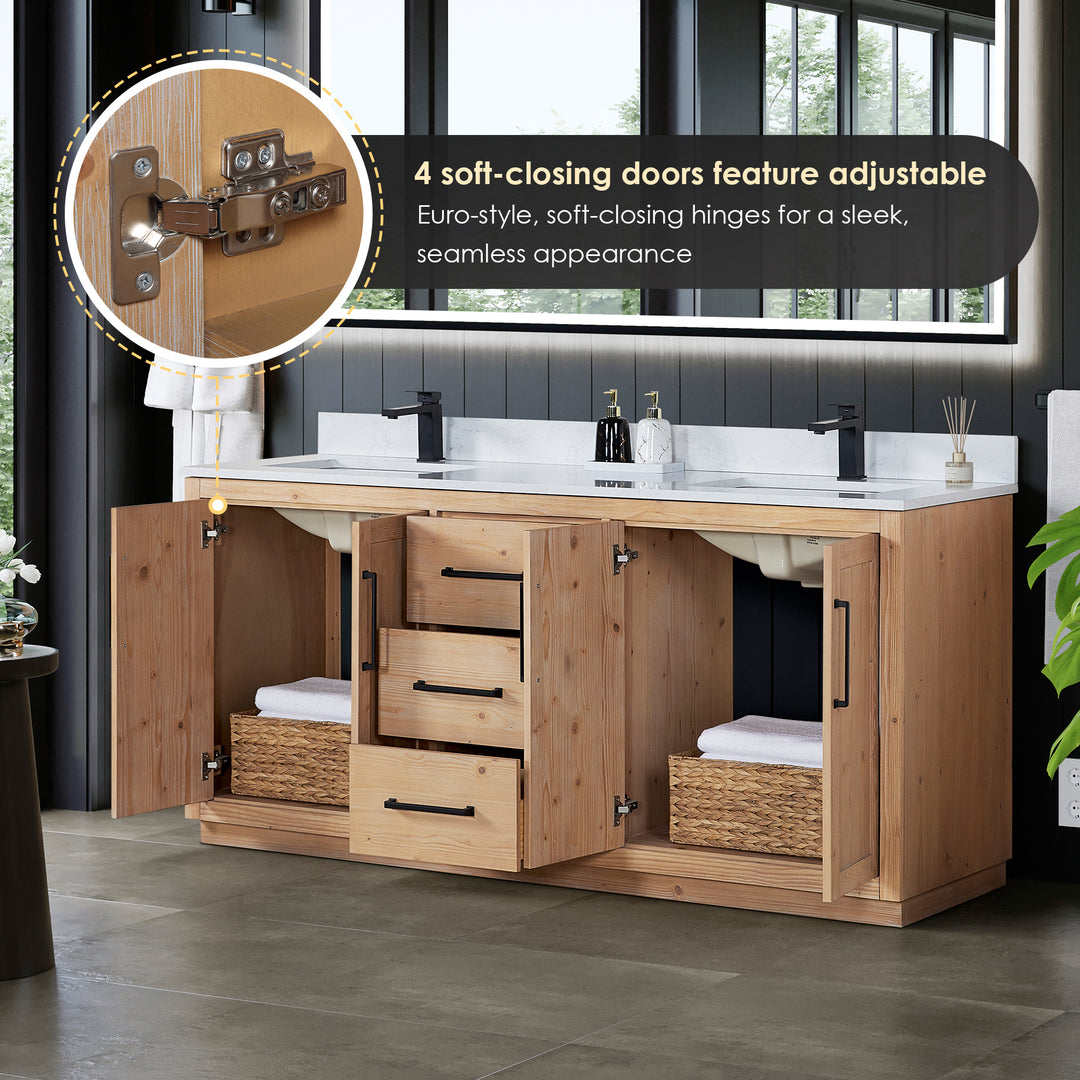 Cicero 72" Double Bathroom Vanity