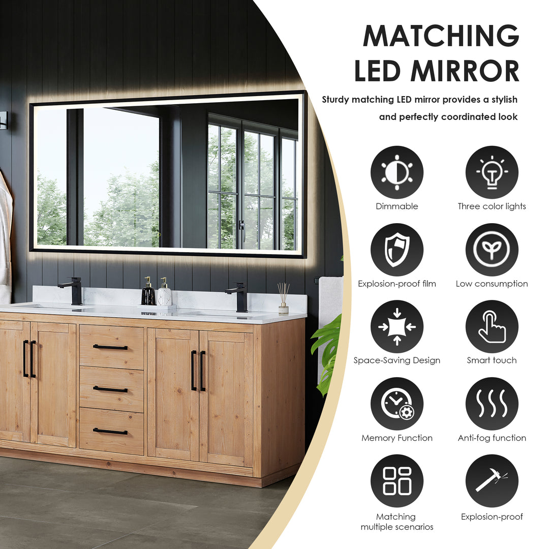 Cicero 72" Double Bathroom Vanity