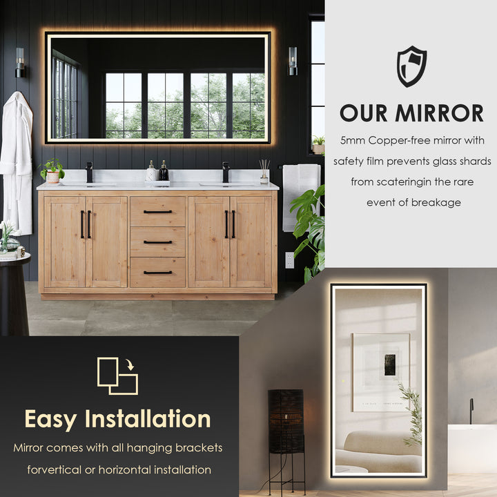 Cicero 72" Double Bathroom Vanity