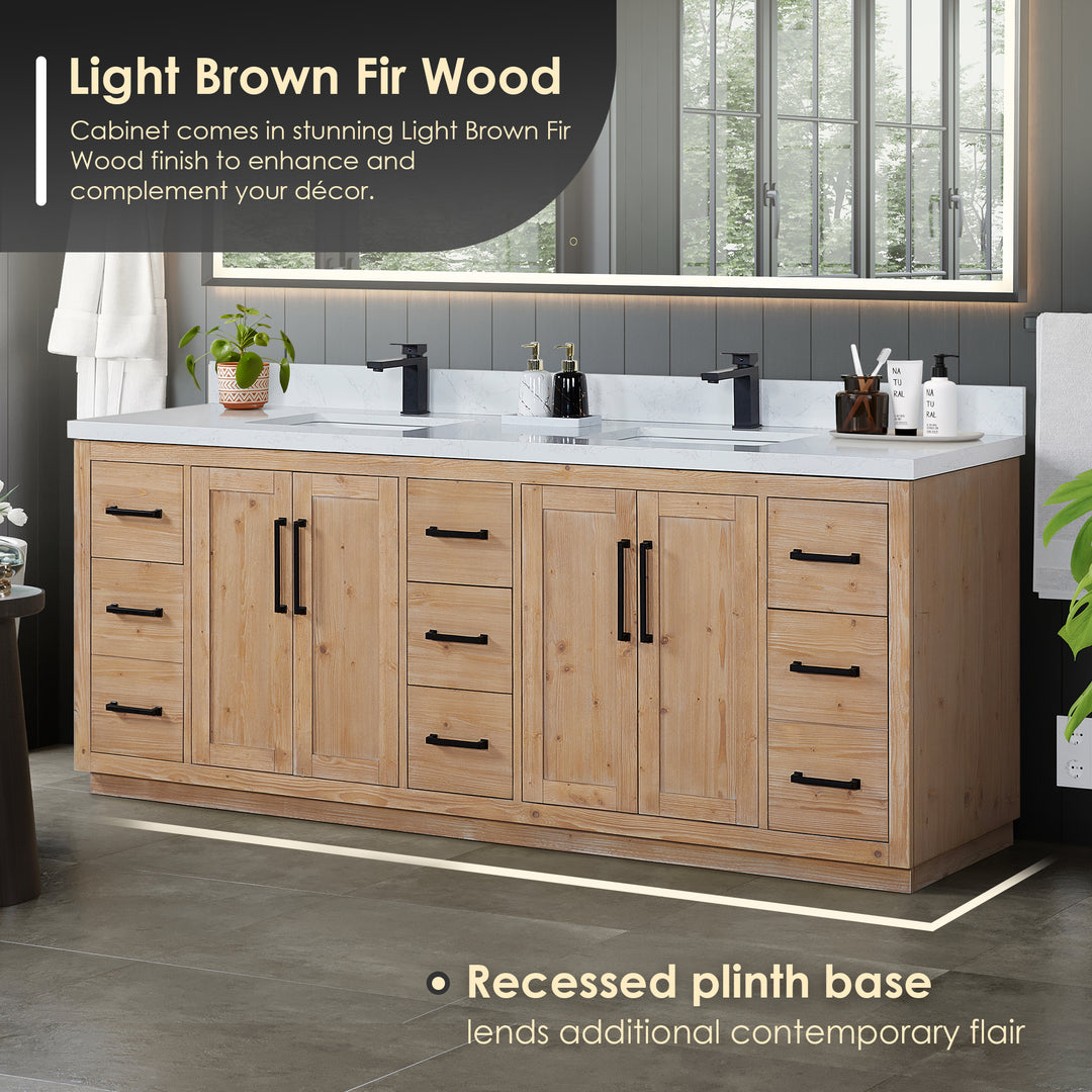 Cicero 84" Double Bathroom Vanity