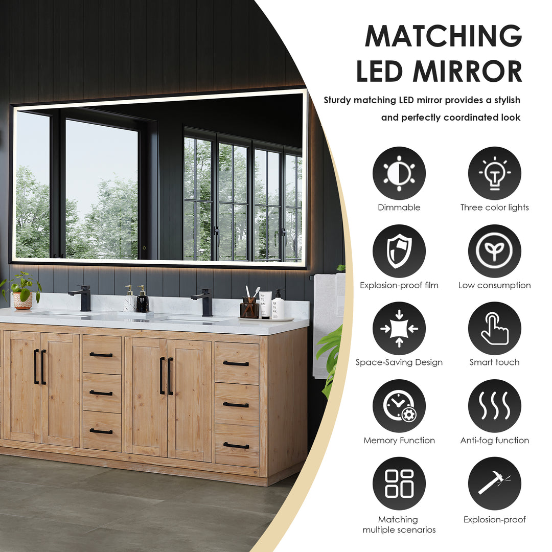 Cicero 84" Double Bathroom Vanity