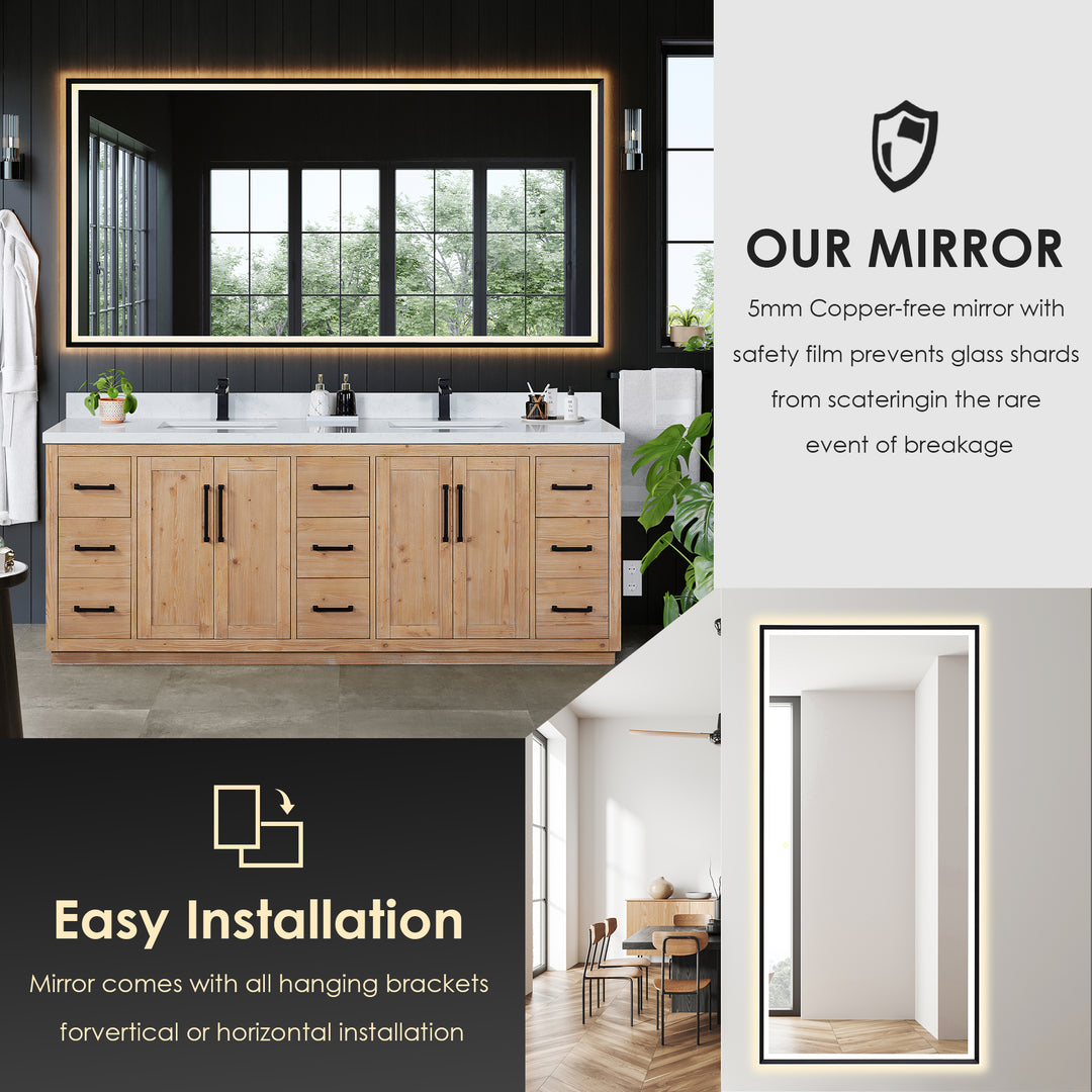 Cicero 84" Double Bathroom Vanity
