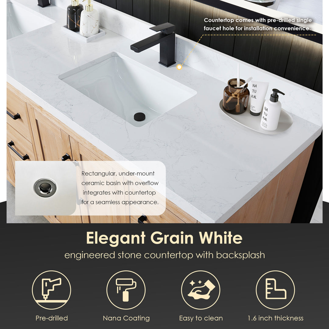 Cicero 84" Double Bathroom Vanity