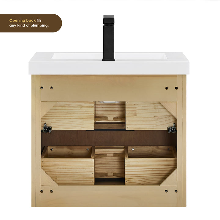 Livia 24" Wall-mounted Single Bathroom Vanity