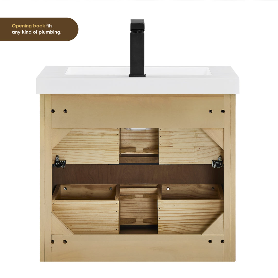 Livia 24" Wall-mounted Single Bathroom Vanity