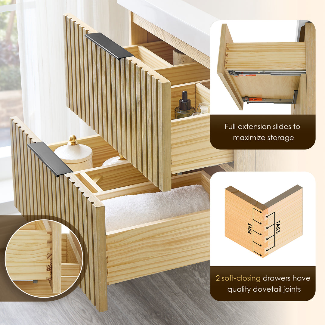 Livia 24" Wall-mounted Single Bathroom Vanity