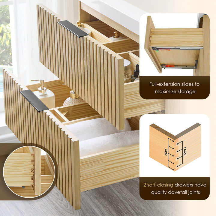 Livia 30" Wall-mounted Single Bathroom Vanity