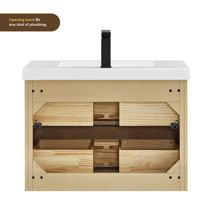 Livia 30" Wall-mounted Single Bathroom Vanity