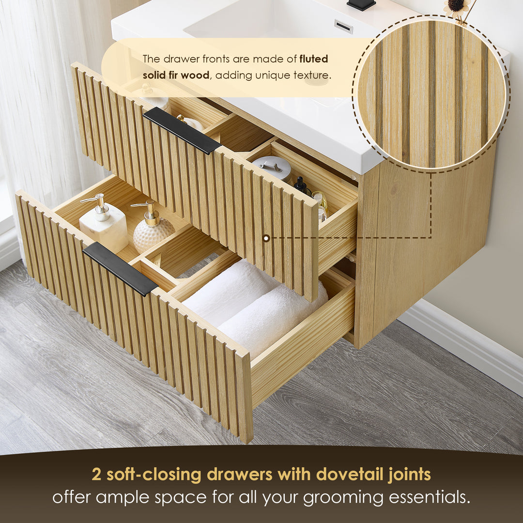 Livia 30" Wall-mounted Single Bathroom Vanity