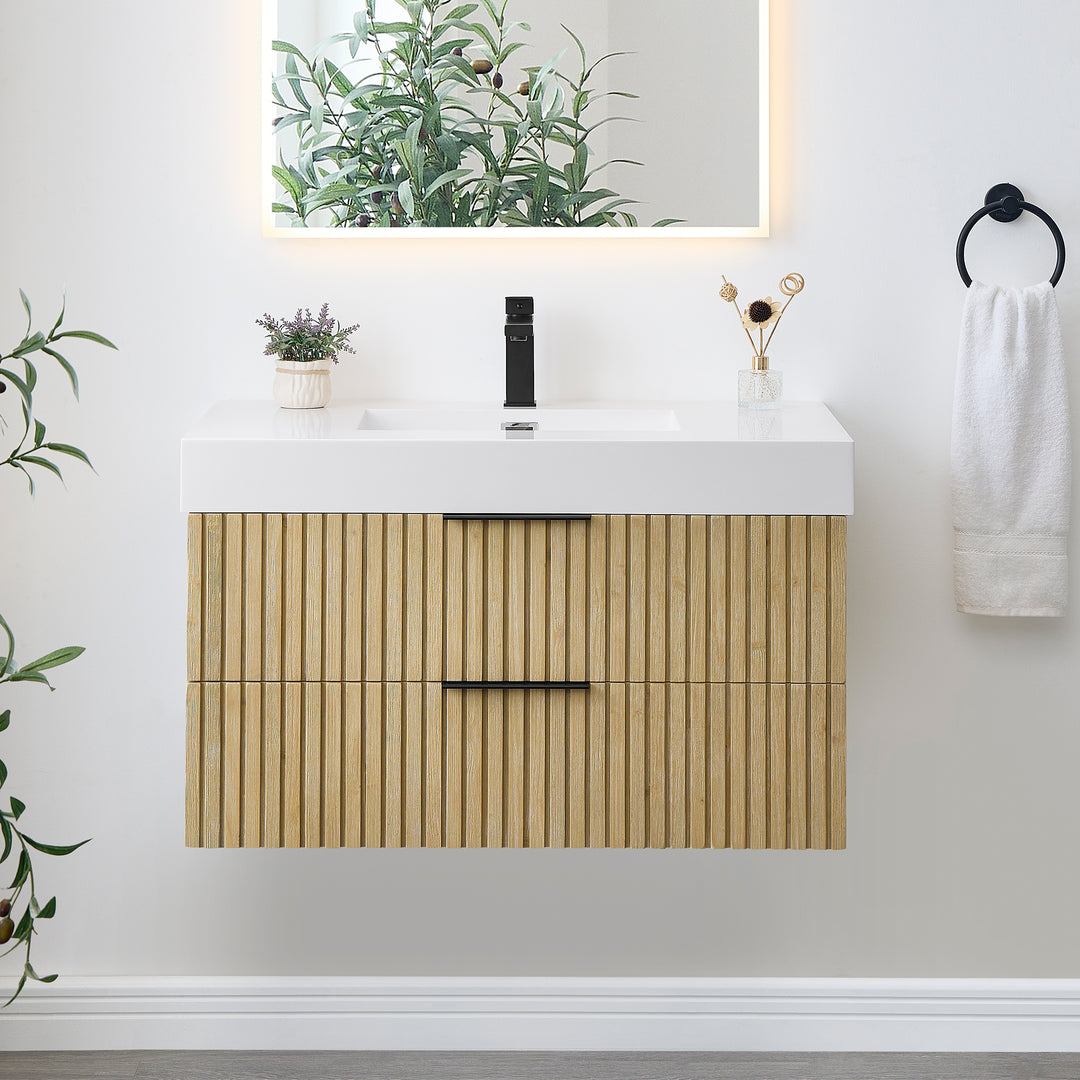 Livia 36" Wall-mounted Single Bathroom Vanity