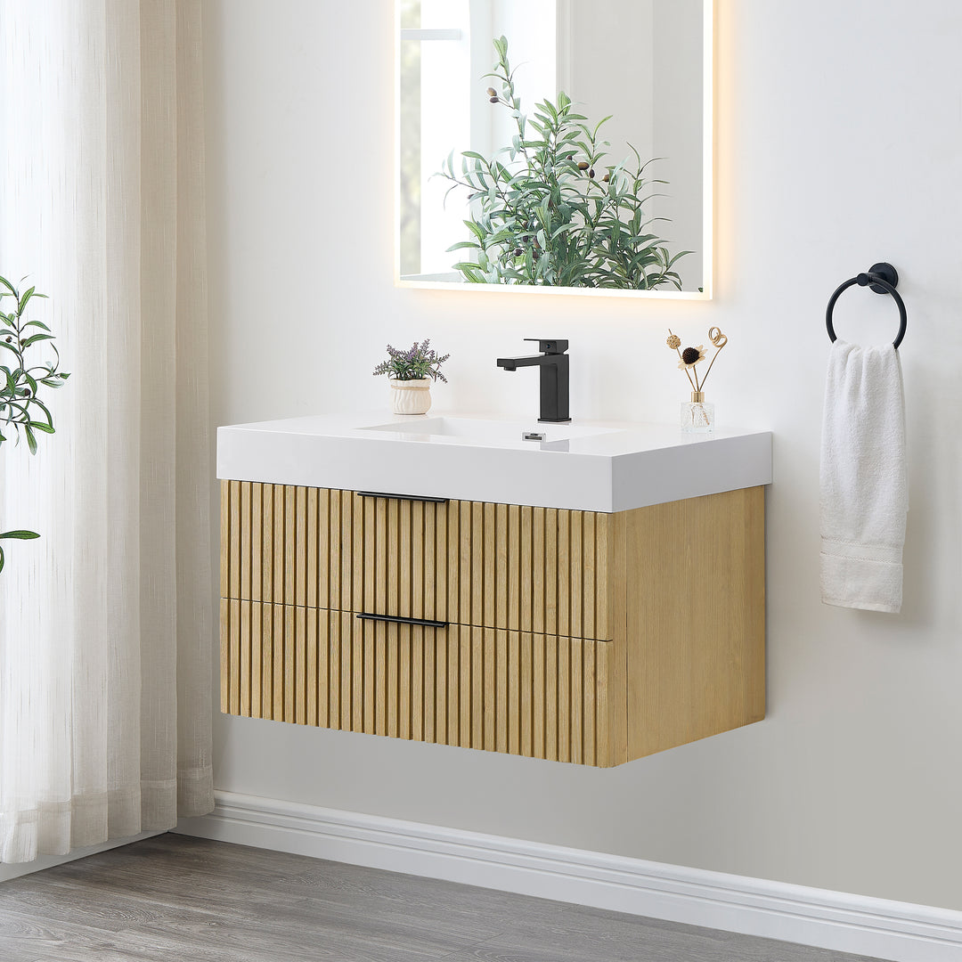 Livia 36" Wall-mounted Single Bathroom Vanity