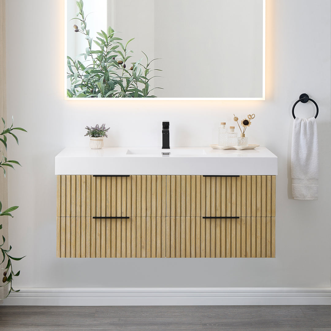 Livia 48" Wall-mounted Single Bathroom Vanity
