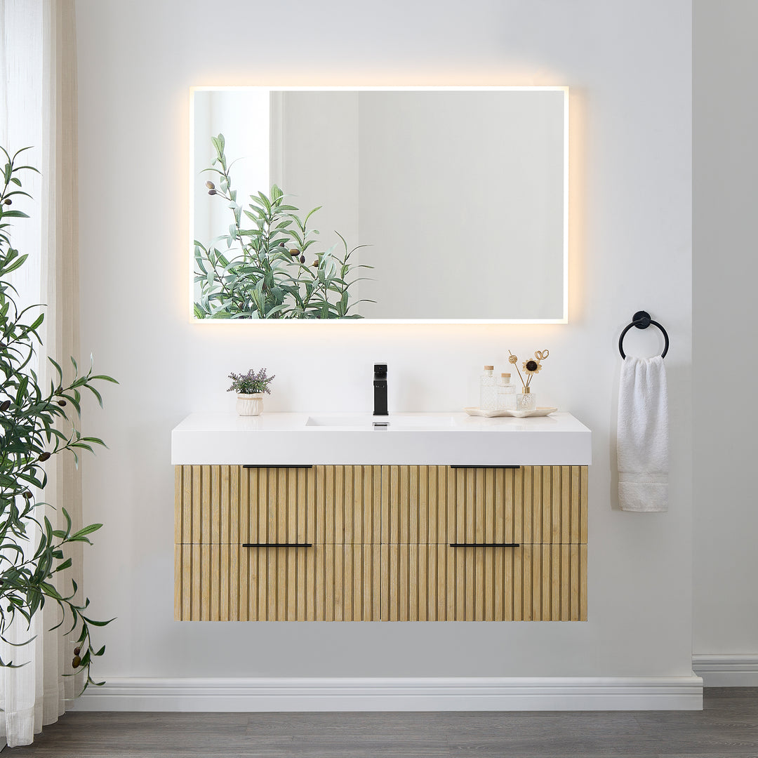 Livia 48" Wall-mounted Single Bathroom Vanity