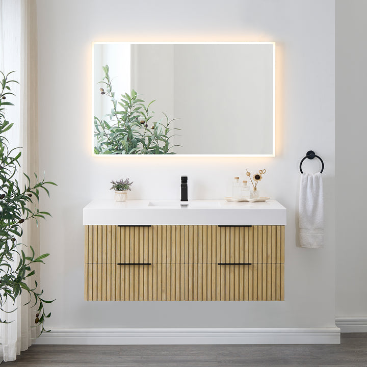 Livia 48" Wall-mounted Single Bathroom Vanity