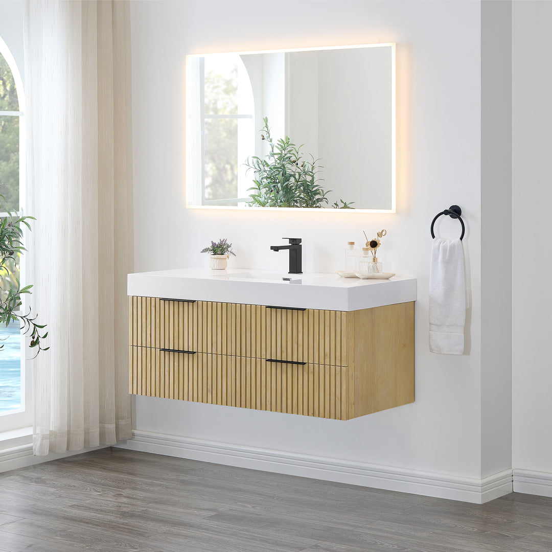 Livia 48" Wall-mounted Single Bathroom Vanity