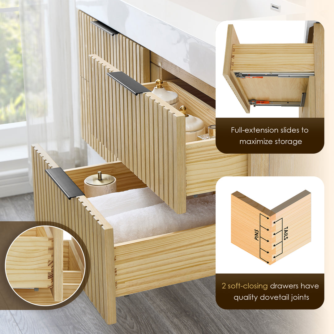 Livia 48" Wall-mounted Single Bathroom Vanity