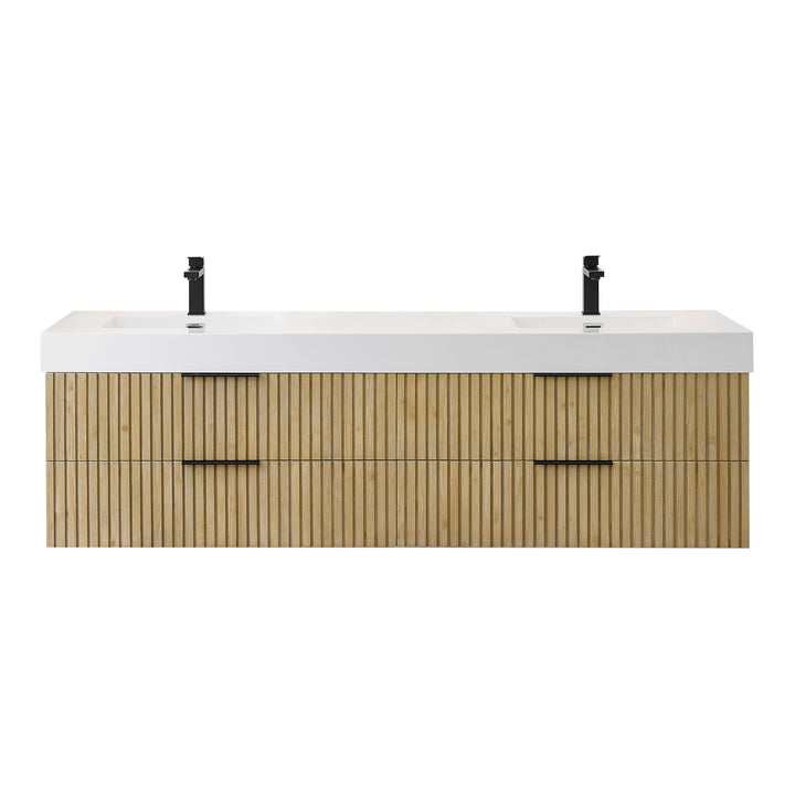 Livia 72" Wall-mounted Double Bathroom Vanity