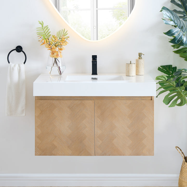 Siena 36" Wall-mounted Single Bathroom Vanity