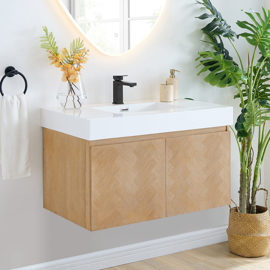 Siena 36" Wall-mounted Single Bathroom Vanity