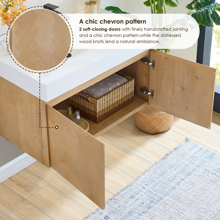 Siena 36" Wall-mounted Single Bathroom Vanity