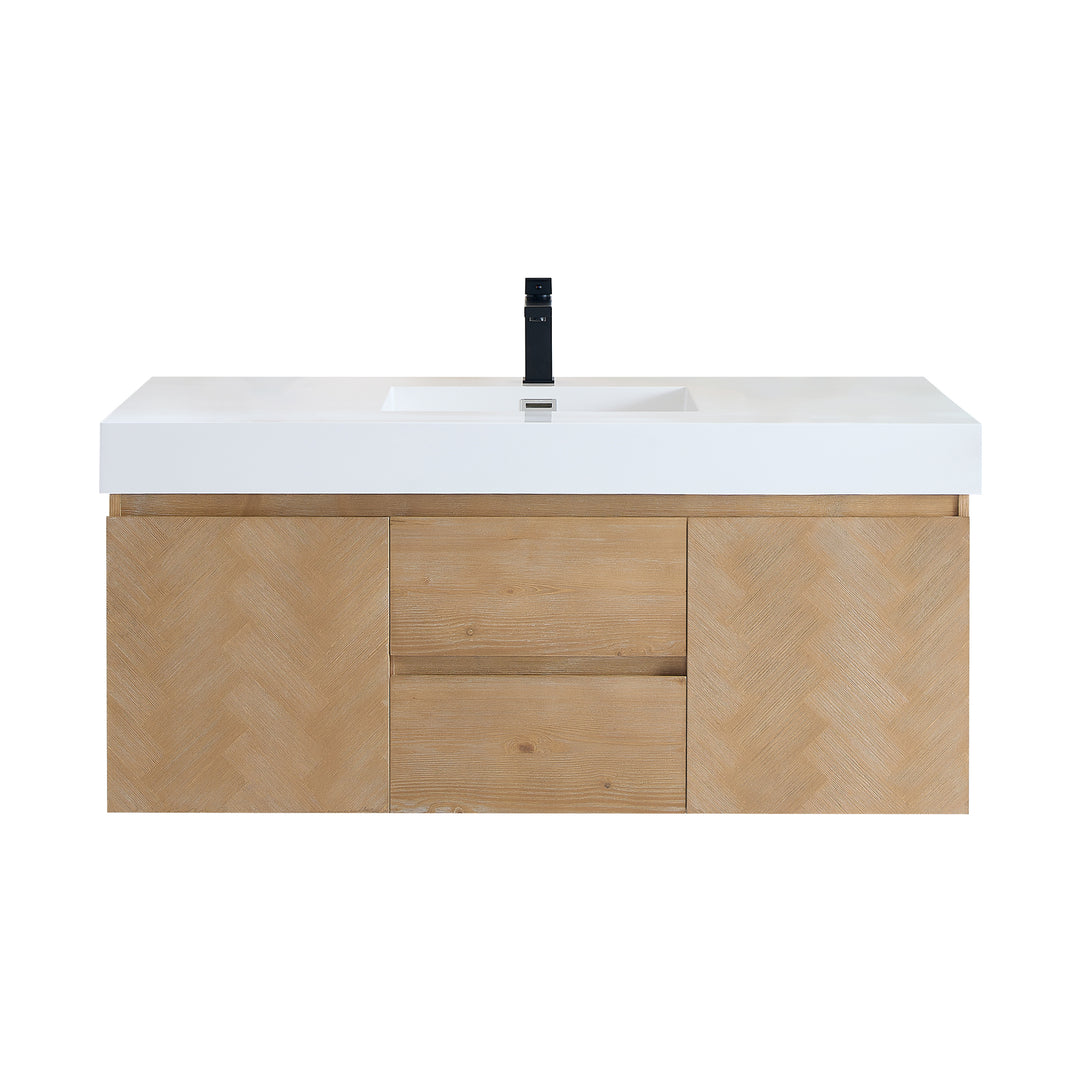 Siena 48" Wall-mounted Single Bathroom Vanity
