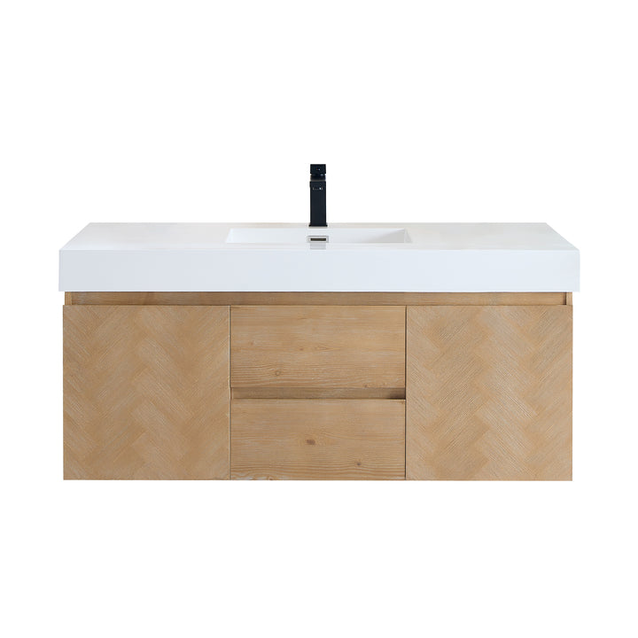 Siena 48" Wall-mounted Single Bathroom Vanity