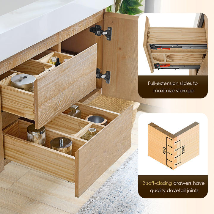 Siena 48" Wall-mounted Single Bathroom Vanity