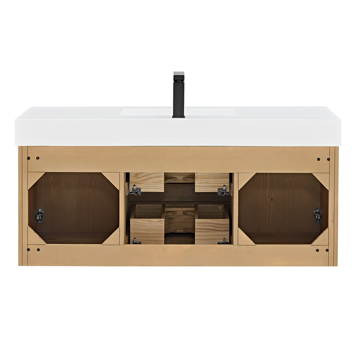 Siena 48" Wall-mounted Single Bathroom Vanity