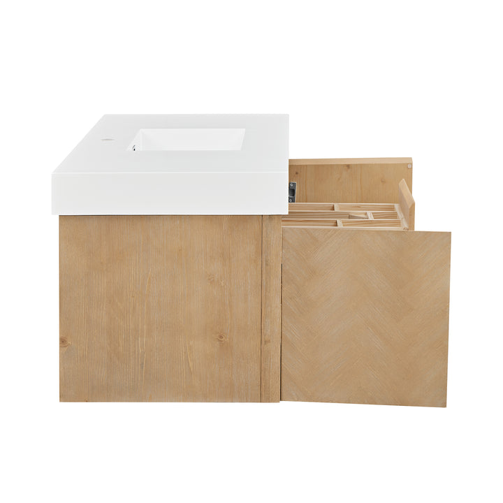 Siena 48" Wall-mounted Single Bathroom Vanity