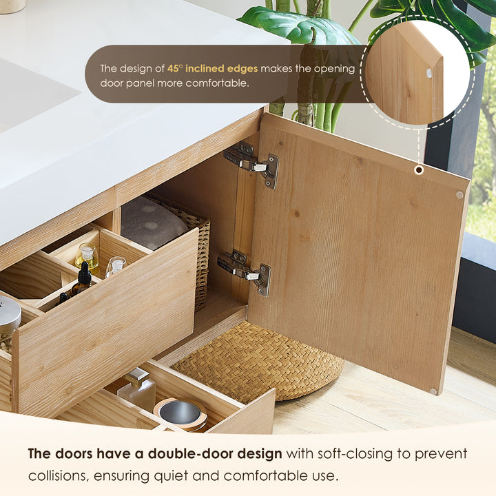 Siena 48" Wall-mounted Single Bathroom Vanity