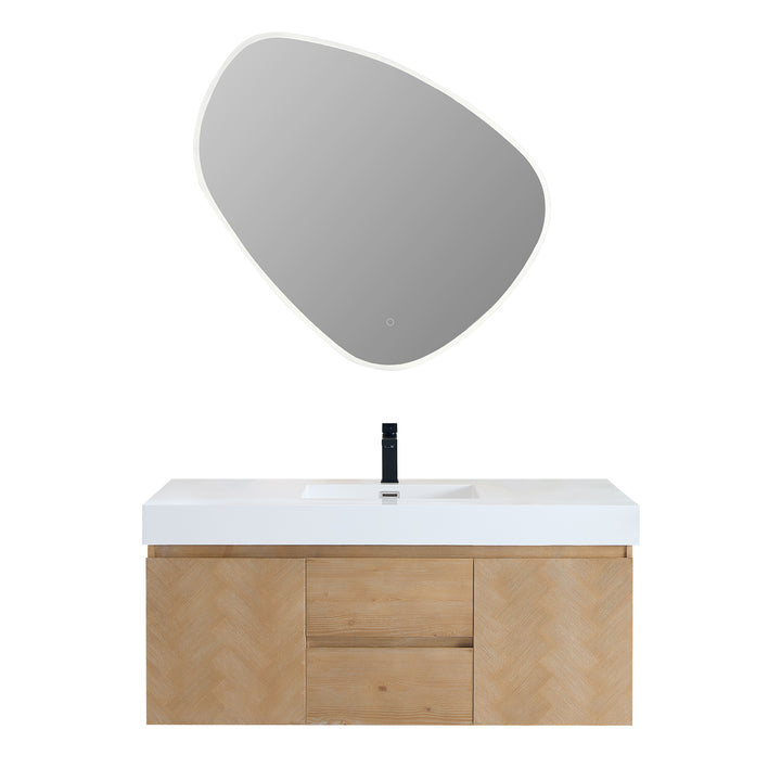 Siena 48" Wall-mounted Single Bathroom Vanity