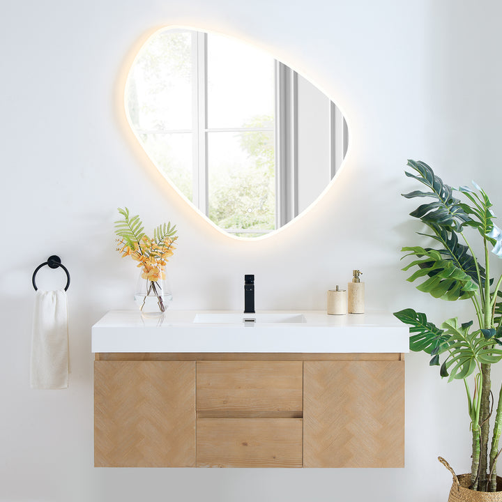 Siena 48" Wall-mounted Single Bathroom Vanity