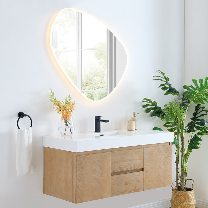 Siena 48" Wall-mounted Single Bathroom Vanity