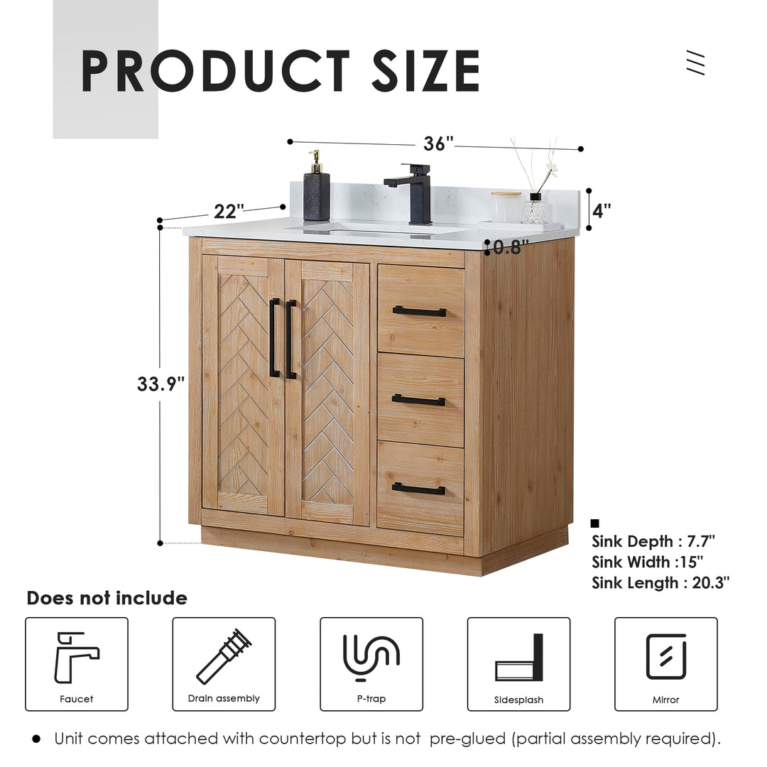 Anais 36" Single Bathroom Vanity